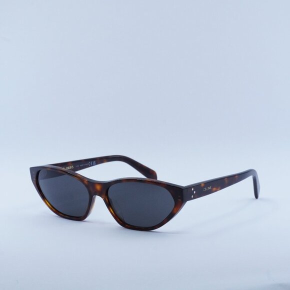 🕶️ New Celine CL40251U 52A Sunglasses - Shiny Havana Frame, Smoke Lenses - Picture 1 of 12